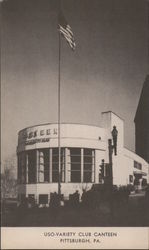 USO-Variety Club Canteen Postcard