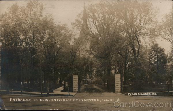 Entrance to NW University Evanston Illinois