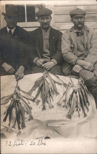 Men with 32 Fish, 20 Lbs. Montague Massachusetts
