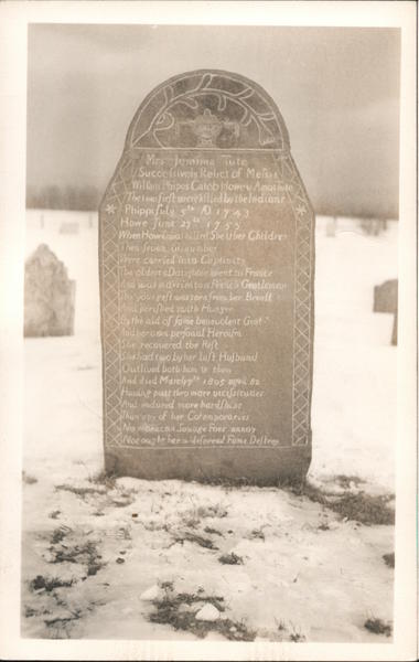 Jemima Tute Tombstone, North Vernon Cemetery Vermont
