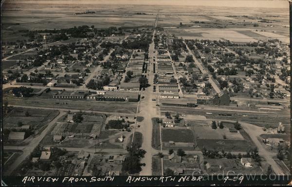 Airview from South Ainsworth, Nebr. Nebraska