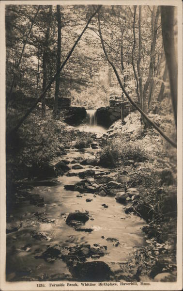 Fernside Brook, Whittier birthplace Haverhill Massachusetts