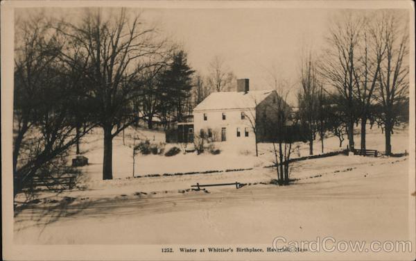 Winter at Whittier's Birthplace Haverhill Massachusetts