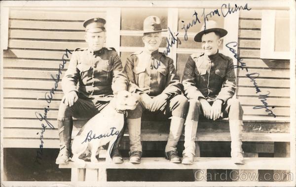 Marines at Parris Island South Carolina Postcard