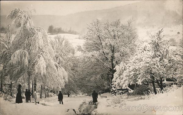 Elm Street Hill Looking West Toward Town Center Berlin New York