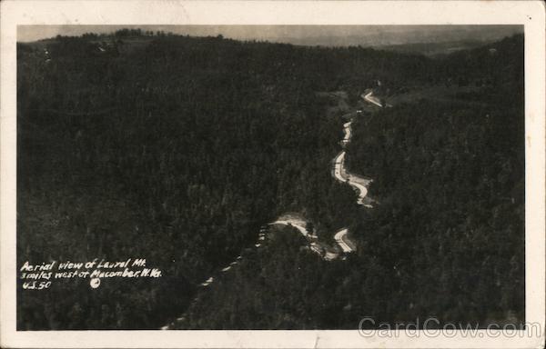 Aerial View of Laurel Mt. Macomber West Virginia