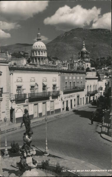 Plaza de la Paz from the Basilica Guanajuato Mexico