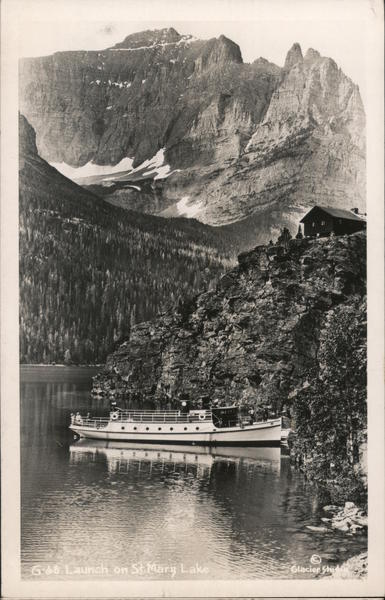 Launch on St. Mary Lake Boats, Ships
