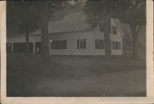House with trees and woman Wardsboro Vermont
