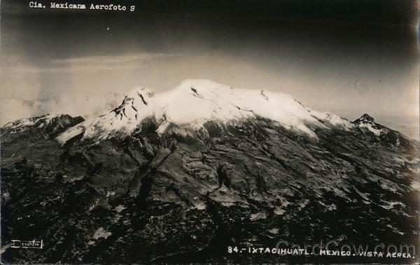 Cia. Mexicana Aerofoto, Ixtacihuatl, Mexico, Vista Aerea