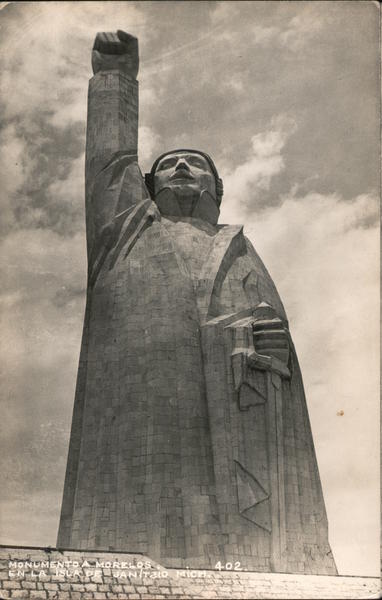 Monumento A Moralos, En la Isla de Janitsio, Mich. Janitzio Mexico