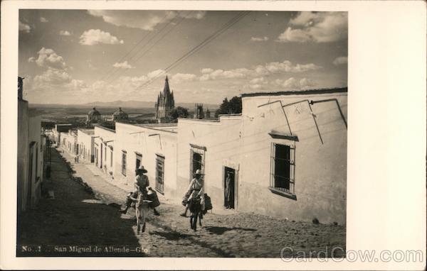 Two Men on Burros San Miguel de Allende GT Mexico