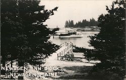 Newagen Inn Dock Postcard