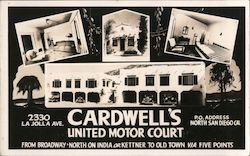 Cardwell's United Motore Court Postcard