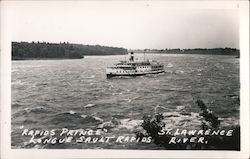 "Rapids Prince" Long Sault Sault Rapids, St. Lawrence River Canada Steamship Lines Postcard