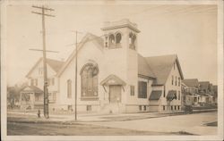 Church and Houses Postcard