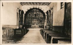 Interior, Mission Dolores 1776 Postcard
