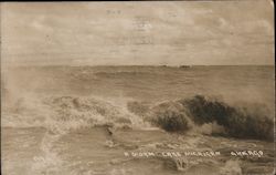 A Storm on Lake Michigan Postcard