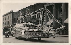 Main Street Parade Float, Lindner's Candy Store, First National Bank Miles City, MT Postcard Postcard Postcard