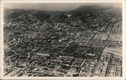 Aerial view of Hollywood California Postcard