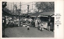 "Native Costumes" Olvera Street, Los Angeles, California Postcard