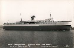Pere Marquette Stream Line Car Ferry, City of Midland #41 Ludington, MI Postcard Postcard 