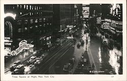 Times Square at Night Postcard
