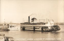 Rock Island Davenport Ferry Loading Postcard