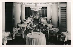 Park Row Restaurant, Conrad Hilton Hotel Chicago, IL Postcard Postcard Postcard