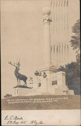 Elks Memorial to Meade O. Detweiler Reservoir Park Postcard