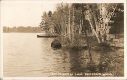 Damariscotta Lake Jefferson, ME Postcard Postcard 