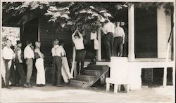 Being Sworn in at Quarantine Camp, August 20, 1918 Postcard