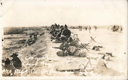 US Marine Corps Rifle Range 600 Yards, Sand Bag Rest Postcard