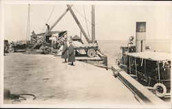 Officers at Dock Parris Island, SC Marines Postcard Postcard Postcard