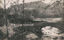 Old Foundry and Bridge Postcard