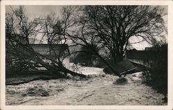 Street Flooding 1949 Postcard