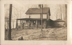 Adirondack Style House Postcard