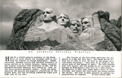 Mt. Rushmore National Memorial Postcard