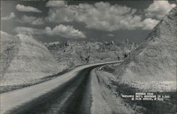 Norbeck Pass, Badlands National Monument Interior, SD Postcard Postcard Postcard