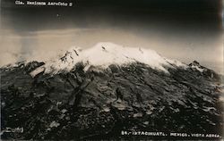 Cia. Mexicana Aerofoto, Ixtacihuatl, Mexico, Vista Aerea Postcard