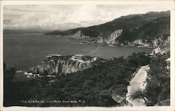 Acapulco Hotel on a Cliff Postcard