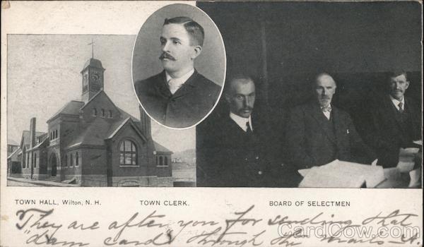 Town Hall - Town Clerk - Board of Selectmen Wilton New Hampshire