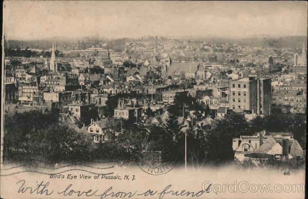 Birds Eye View of Passaic New Jersey