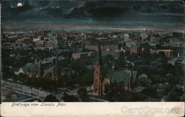 Bird's-eye view Lincoln Nebraska