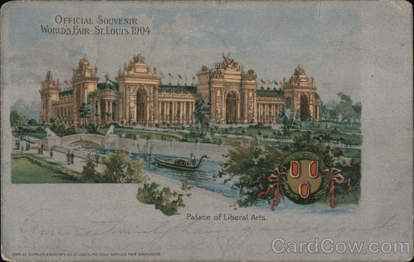 Official Souvenier. World's Fair St Louis, 1904. Palace of Liberal Arts