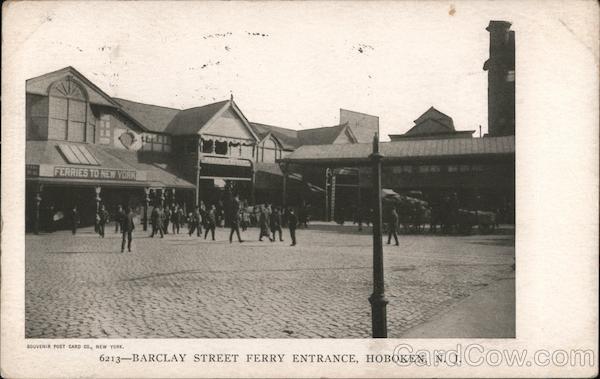 Barclay Street Ferry Entrance Hoboken New Jersey