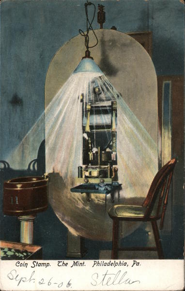 Coin Stamp, The Mint Philadelphia Pennsylvania