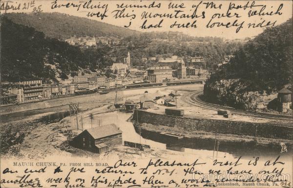 From Hill Road Jim Thorpe Pennsylvania