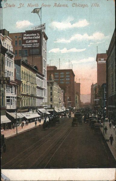 State St. North from Adams Chicago Illinois
