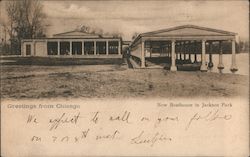 New Boathouse in Jackson Park Postcard